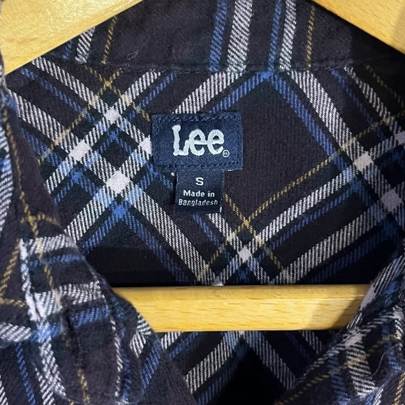 Lee Men's Plaid Long Sleeve Button Up Shirt Size Small‎ Cotton Western Style - Picture 2 of 8